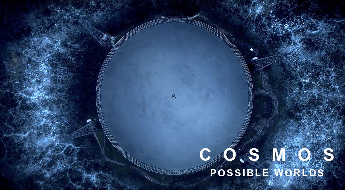 We built a radio telescope with 2 million sq feet of listening power - but is humanity ready for First Contact? Watch the new season of COSMOS: POSSIBLE WORLDS to find out! Starts Monday, March 9, on @NATGEO. #AnyoneOutThere