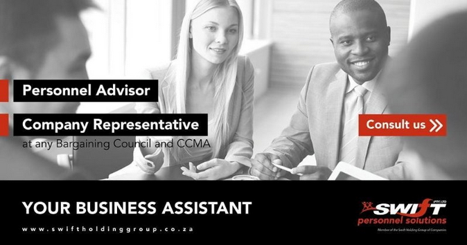 Swift Personnel (@swiftpersonnel1) on Twitter photo Swift Personnel Solutions We operate in accordance to the #LabourRelationsAct. Resolve your business issues fairly. Visit our website for more information and contact details. swiftholdinggroup.co.za/swift-personne… Swift Personnel Solutions We operate in accordance to the #LabourRelationsAct. Resolve your business issues fairly. Visit our website for more information and contact details. swiftholdinggroup.co.za/swift-personne…