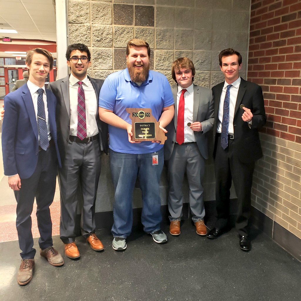 That's all folks! We are district champions in Cross-examination Debate and Public Forum Debate! Glendale also wins the first ever Team Sweepstakes Award! Team district Champs!!!!! 🔥🔥🔥