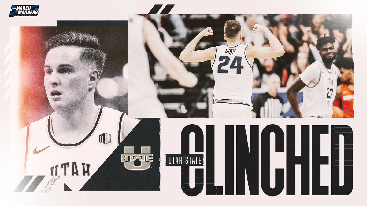 BACK-TO-BACK CHAMPS! 

Utah State defeats San Diego State 59-56 in the <a href="/MountainWest/">Mountain West</a> Championship to secure the first AQ bid! #MarchMadness