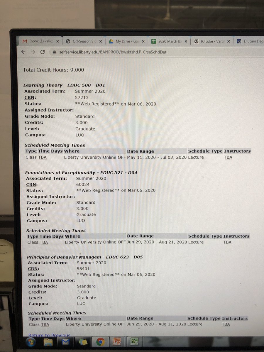 CoachLiccardo's tweet photo. After much prayer and thought I’ve decided to take my next steps to becoming a “REAL” teacher and earn a second Master’s. This one in education. 

Let the fun begin! #onlinestudent #LibertyU #teachingdegree https://t.co/zs53c07IdD