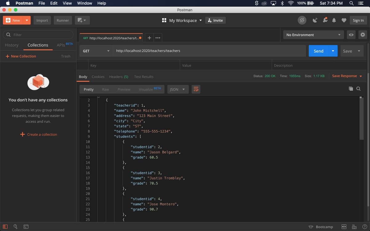 ksswimmy's tweet image. What that SeedData and GET request is workiiiiiiing!!! I just want to shout out my Java Instructor for pushing me to build this API.
#100DaysOfCode #javaspring #java #postman #BlackTechTwitter #WomenWhoCode #womenintech