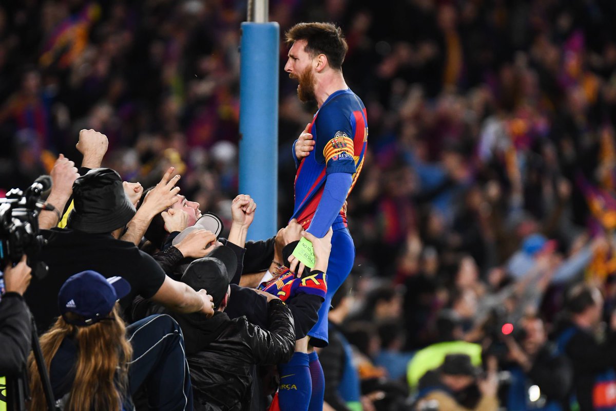 ActuFoot_'s tweet photo. Il y a trois ans jour pour jour, le 8 mars 2017, le FC Barcelone réussissait l'un des plus grands exploits de l'histoire de la Ligue des champions en éliminant le PSG après avoir perdu 4-0 au match aller. https://t.co/jaxaaLW9Io