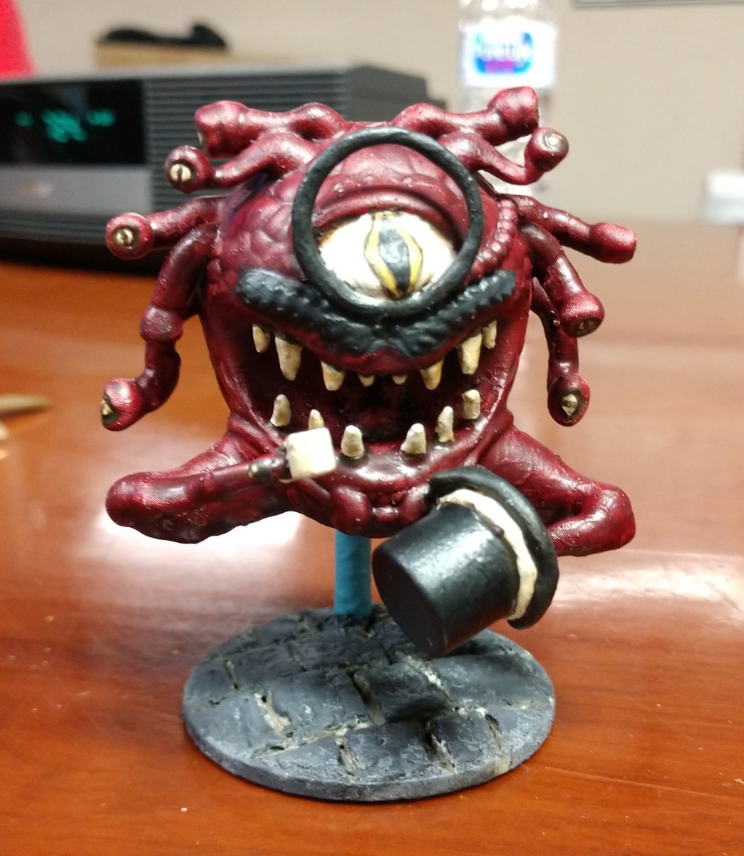 AdvGameStore's tweet photo. "Cheerio, chaps! I couldn't help overhearing you talking about how to split up your newly found dungeon loot! I happen to know of some exciting business opportunities we could discuss, perhaps over tea?" #dnd5e #Gentlebeholder
Gentleman Beholder model by @freddynd1 #thingyverse https://t.co/N7wFS8hgL9