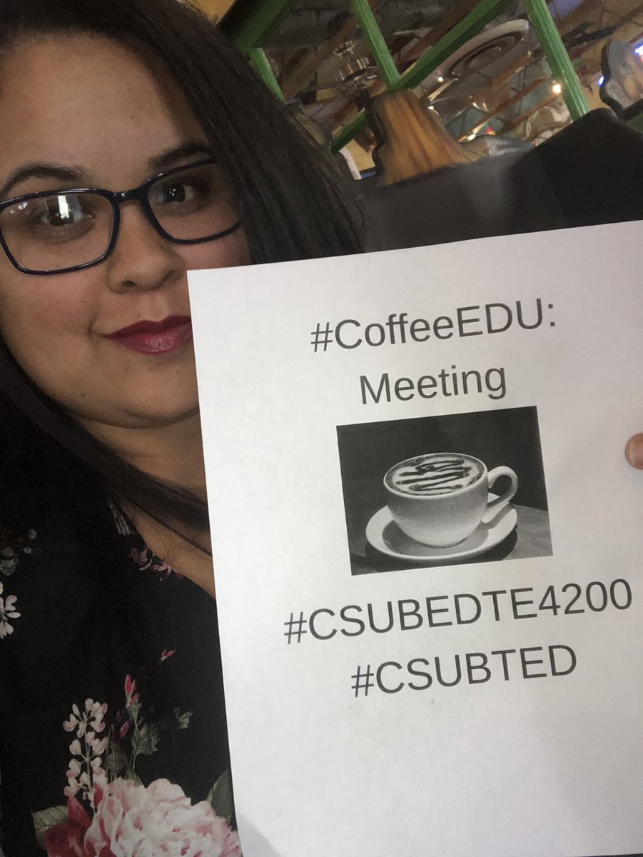 Aayala251's tweet photo. Second #coffeeEDU let’s get this started. #CSUBEDTE4200 #csubted https://t.co/kyNbBv5t29