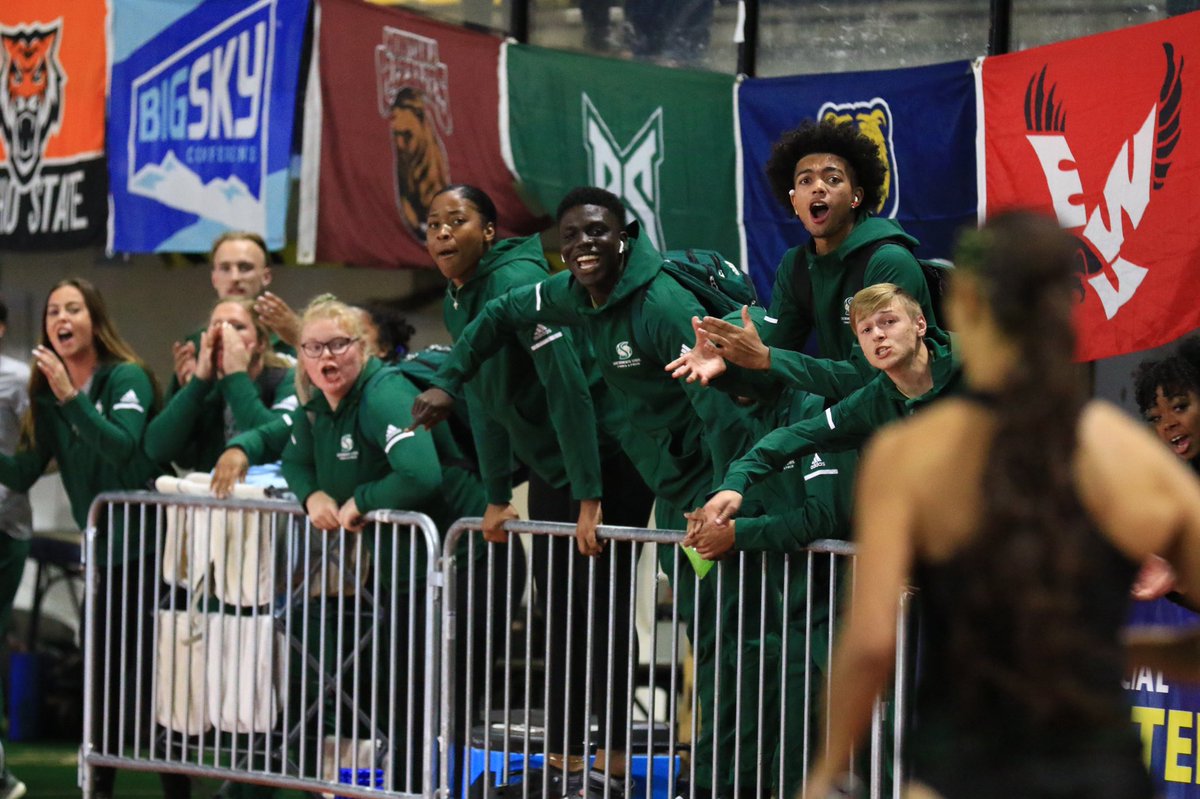 SacStTrack's tweet photo. Discover your biggest hype squad at Sacramento State! Outdoor season opens up 1 week from now!! #StingersUp https://t.co/Vjy0fAIAv6