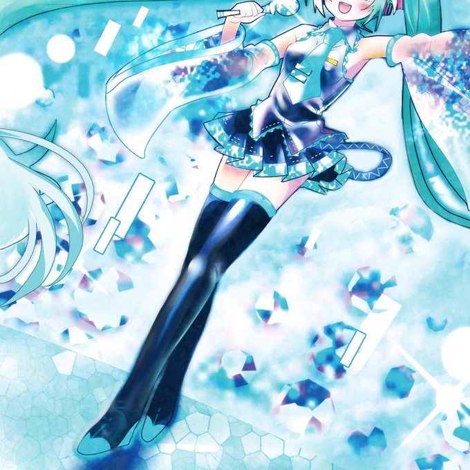 #太もも晒すとフォロワー増えるって聞いたんですが 

ミクさんの太もも、好きなのです〜! 