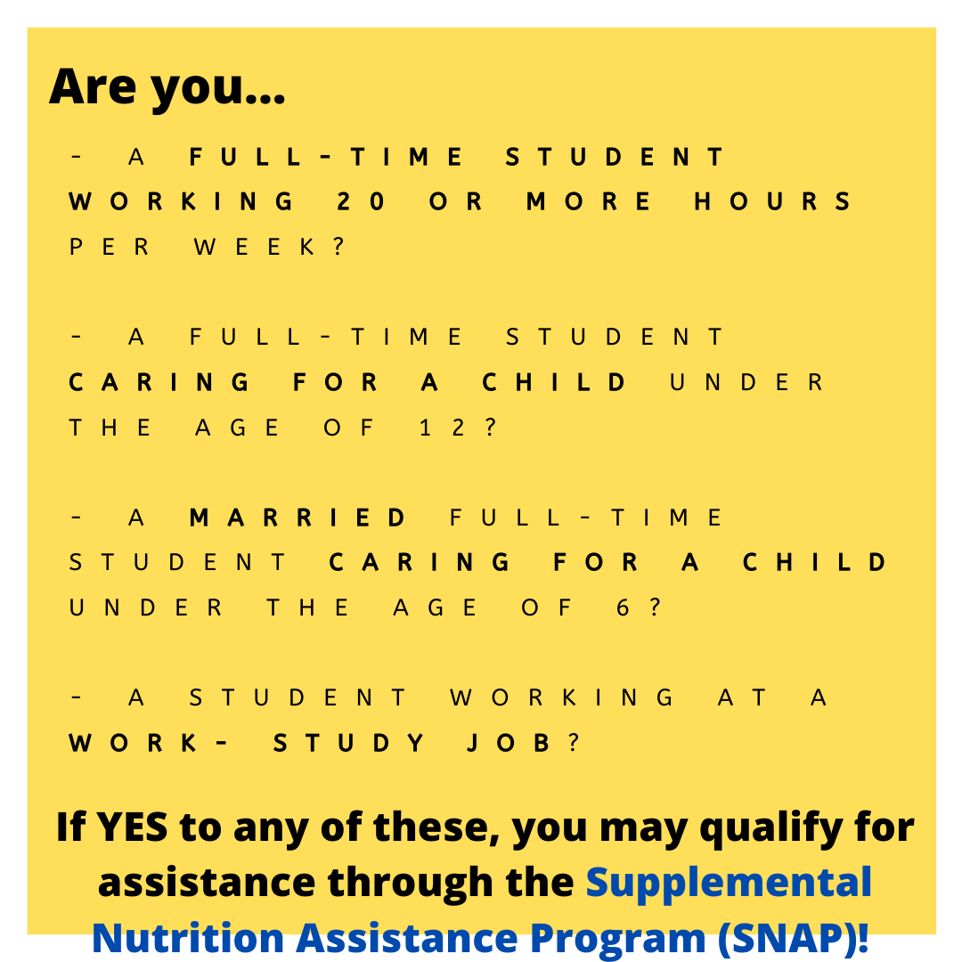 TigerPantry's tweet photo. We're excited to partner with Feeding Missouri to host the first of many workshops. This week: a SNAP application workshop! If you answer YES to any of these questions, come see us this Wednesday, 7-9PM in Memorial Union. #TigerPantryCares #FightTigerFightHunger https://t.co/nXIjwFiI4T