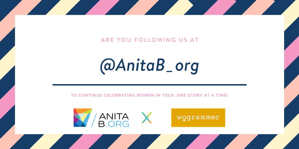 Don't forget! We'll be done posting on this account as of 3/31. You can follow us over at <a href="/AnitaB_org/">AnitaB.org</a> for lots of great content for #WomenInTech! See you over there!