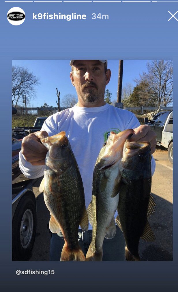 STEVENDEANDEMPS's tweet photo. SD Fishing makes K9fishingline Instagram story again. Be sure to give them a follow and check out their line. https://t.co/tvdKSrvNSY