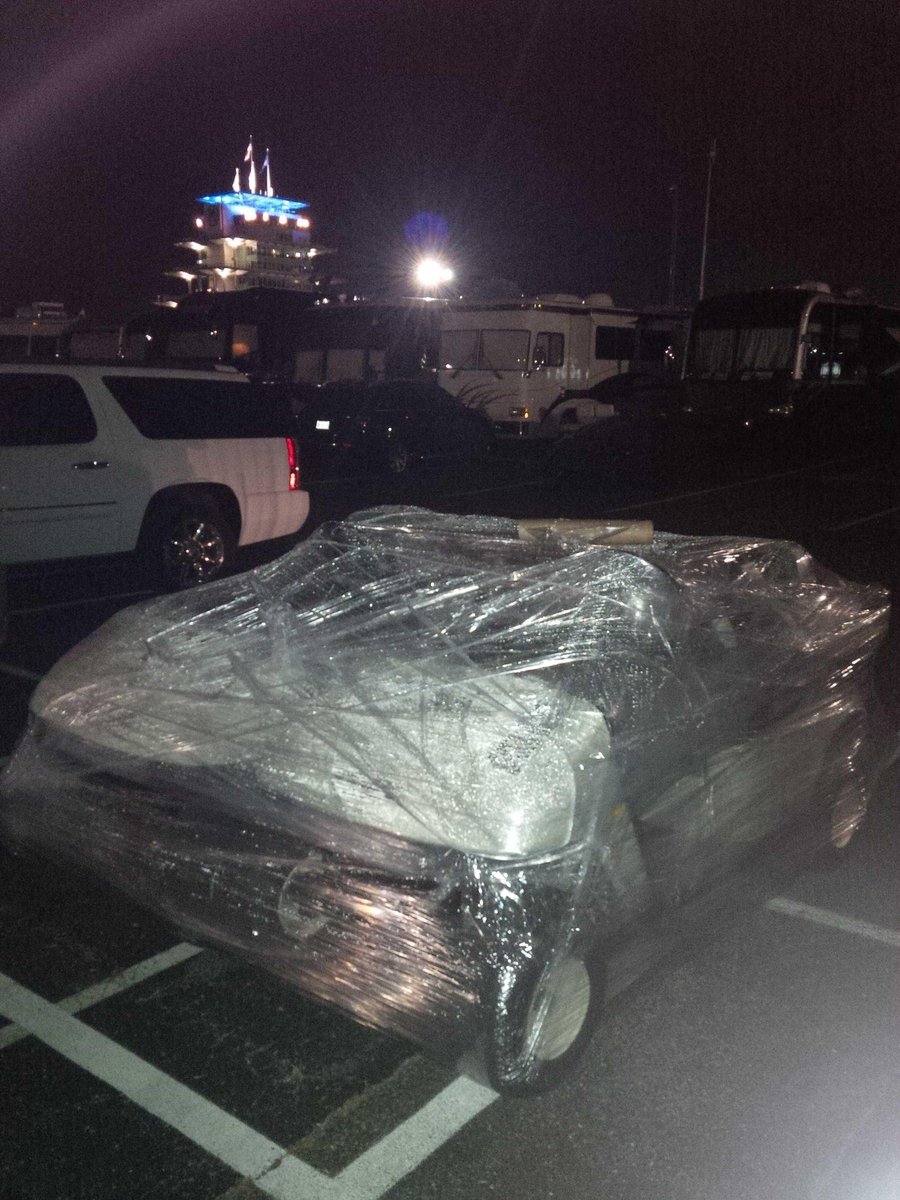 MarcoAndretti's tweet photo. Just came across this thanks to @garytrib .  Decent prank @Hinchtown but this took you 2 hours to do and I walk out to the grid anyway. 🤣🤣🤣🏁 https://t.co/GppaWUAMOA
