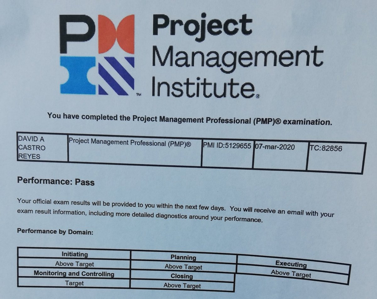 davacast's tweet photo. Después de mucho esfuerzo y dedicación, he logrado optener la certificación #PMP 💪☑️. Sin duda la Maestría en Gestión de Proyectos de @espae con su alto nivel de conocimiento y experiencia ha aportado para lograrlo. #MGP14 excelente experiencia! #vamosporlatesis https://t.co/rI9W1H8QE8