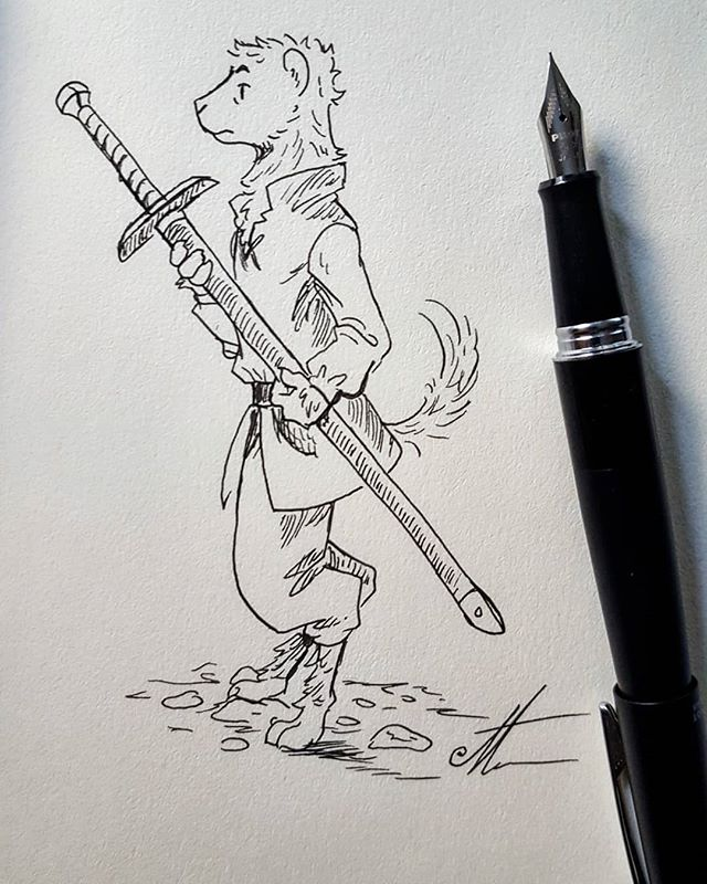 InkAndClaw's tweet photo. The Stoat Squire, by @EthanMAldridge #StoatSaturday https://t.co/KmbnQtPU3w https://t.co/RJffWufDOH