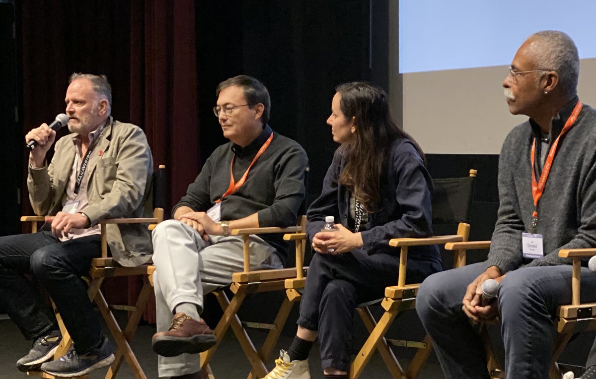 AmericanCine's tweet photo. “Framing the Future” event at @Panavision — held with ASC Vision committee — wrapped with a panel featuring DoPs Baz Idione, M. David Mullen, ASC; Natasha Braier, ASC, ADF; Donald A. Morgan, ASC and moderators John Simmons, ASC and Cynthia Pusheck, ASC. #Panavision #ASCVision https://t.co/w3A1lqay8E