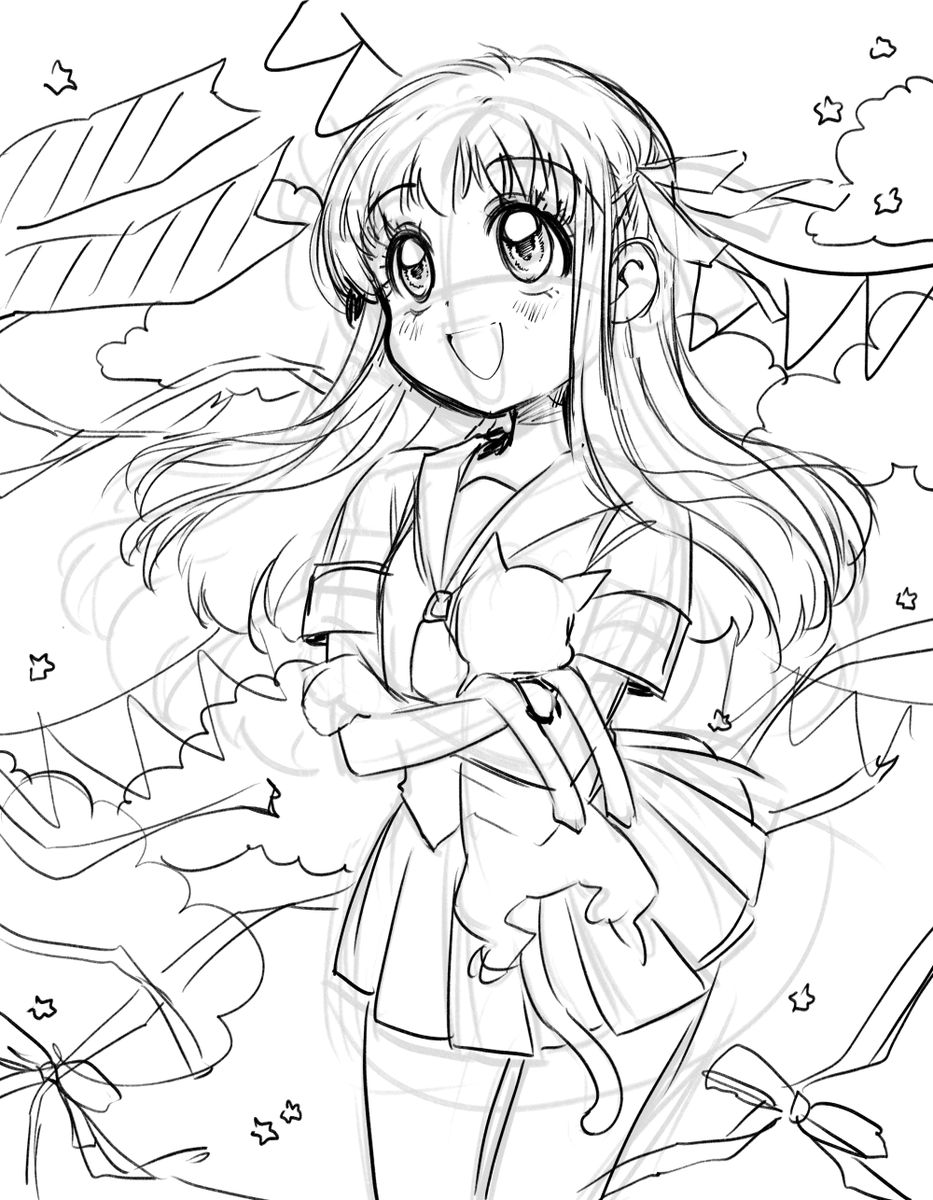 Omg... I feel whenever I'm doubting a sketch I just put random shit all over it and it salvages it for me.. wtf