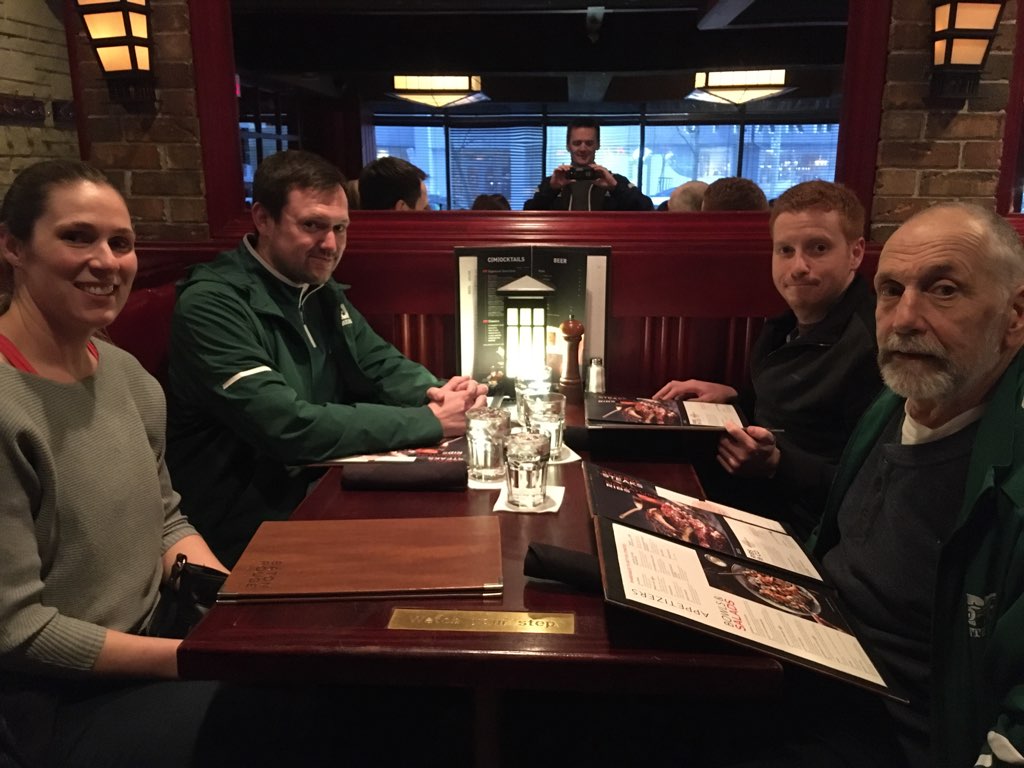 UPEIWBasketball's tweet photo. Jackie Podger treating the @AUS_SUA champs to a nice meal at Bâton Rouge before a BIG game tomorrow.🥉

Thank you kindly, Ms. Podger!

#GoPanthersGo | #Basketball | #Nationals https://t.co/iRdFquRaxB
