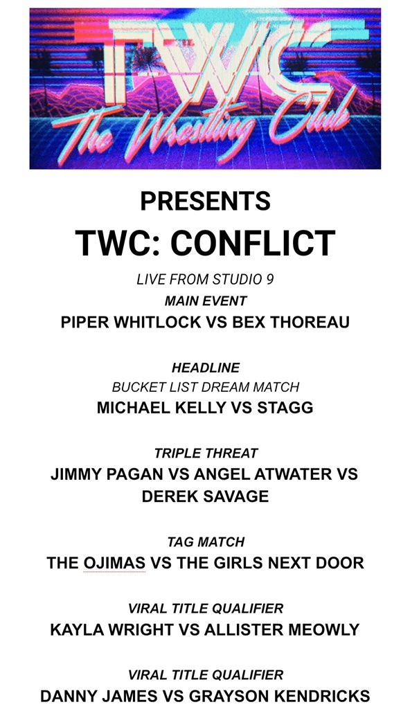 Next week, our second installment from studio 9 will bring us dream matches, the return of a champion! And the debut of TWO new Club Pro Duos. Make sure you log into <a href="/Grapstream/">Grapstream</a> now to access your first month free!