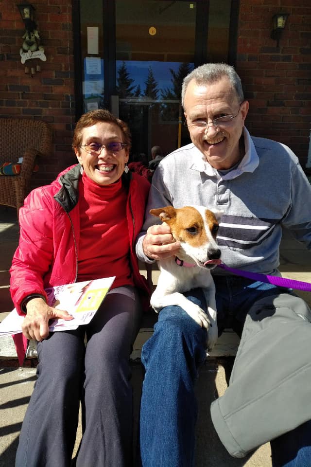 AndreaMcCarren's tweet image. ADOPTED! Esperanza, the emaciated dog @PenFed Digital rescued from Puerto Rico w her 9 puppies, has already found her forever home!! She left @HomewardTrails with Sandra &amp;amp; Dave. Her 9 pups ready for adoption now! #AdoptDontShop @BarksofHope #puppies @TommyMcFLY @cityshopgirl