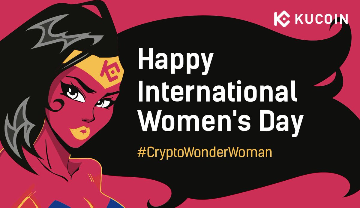 kucoincom's tweet photo. #HappyWomensDay
#Crypto is never a boys' club. #KuCoin has always believed that there are many "Wonder Women" in crypto making important contributions.
1⃣RT
2⃣Tag your #CryptoWonderWoman in a comment & how she inspired you
The comment with most likes on Mar 10 will win 38 KCS. https://t.co/F6PeZc4Rxz