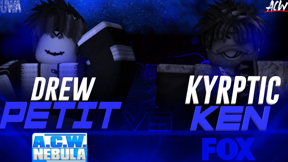 ACWNetworkRBLX's tweet photo. Chamber Qualifier #4 Will Drew Petit Or Kyrptic Ken Join the likes of Taylor Brooks Cody Balor Max Navarro in the chamber..? https://t.co/UAEzOKhYws