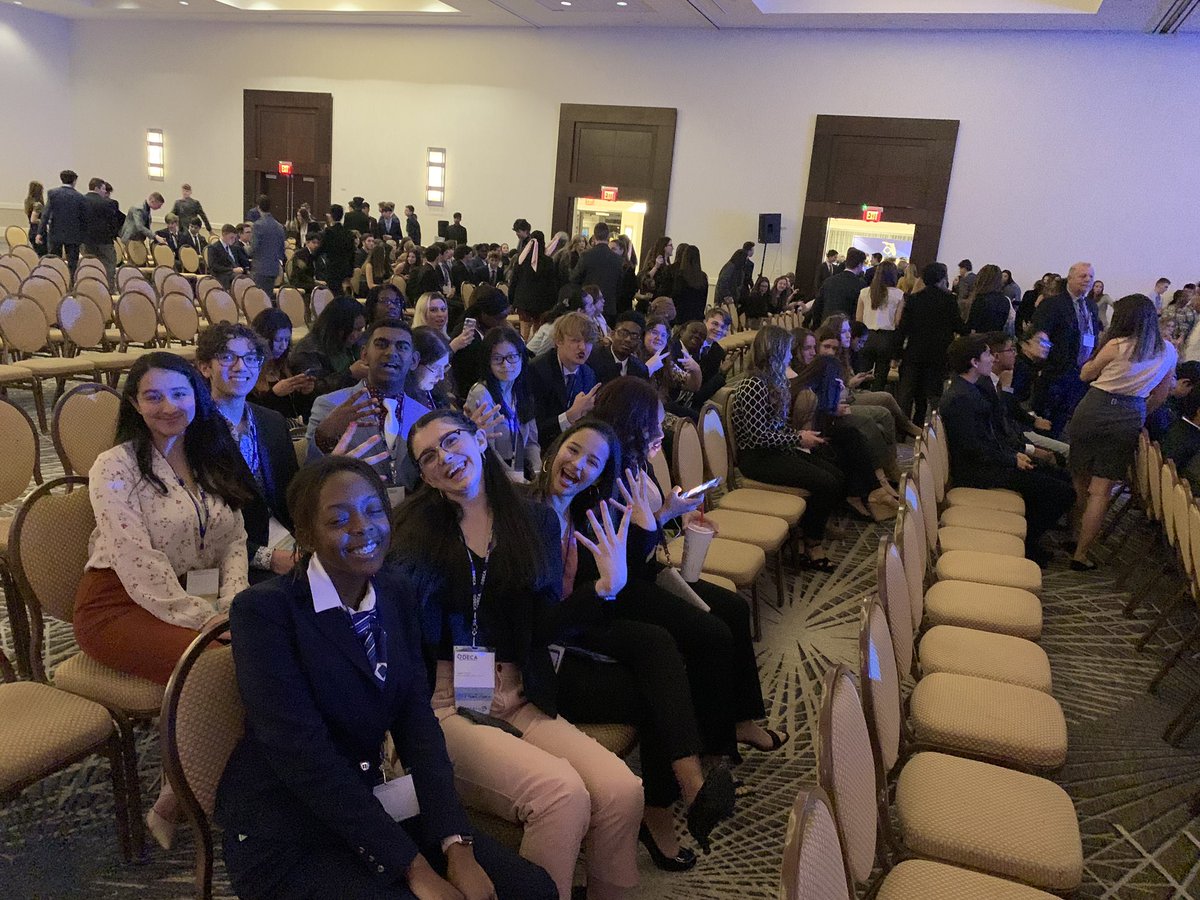 Armwood_CompSci's tweet photo. Last night!   Let’s bring the party home!! @AofDeca @Armwood_HS @ArmwoodCTE #deca #glass #floridadeca. I am so proud of all of you for continuing what we started. https://t.co/r8bPnWdBkk