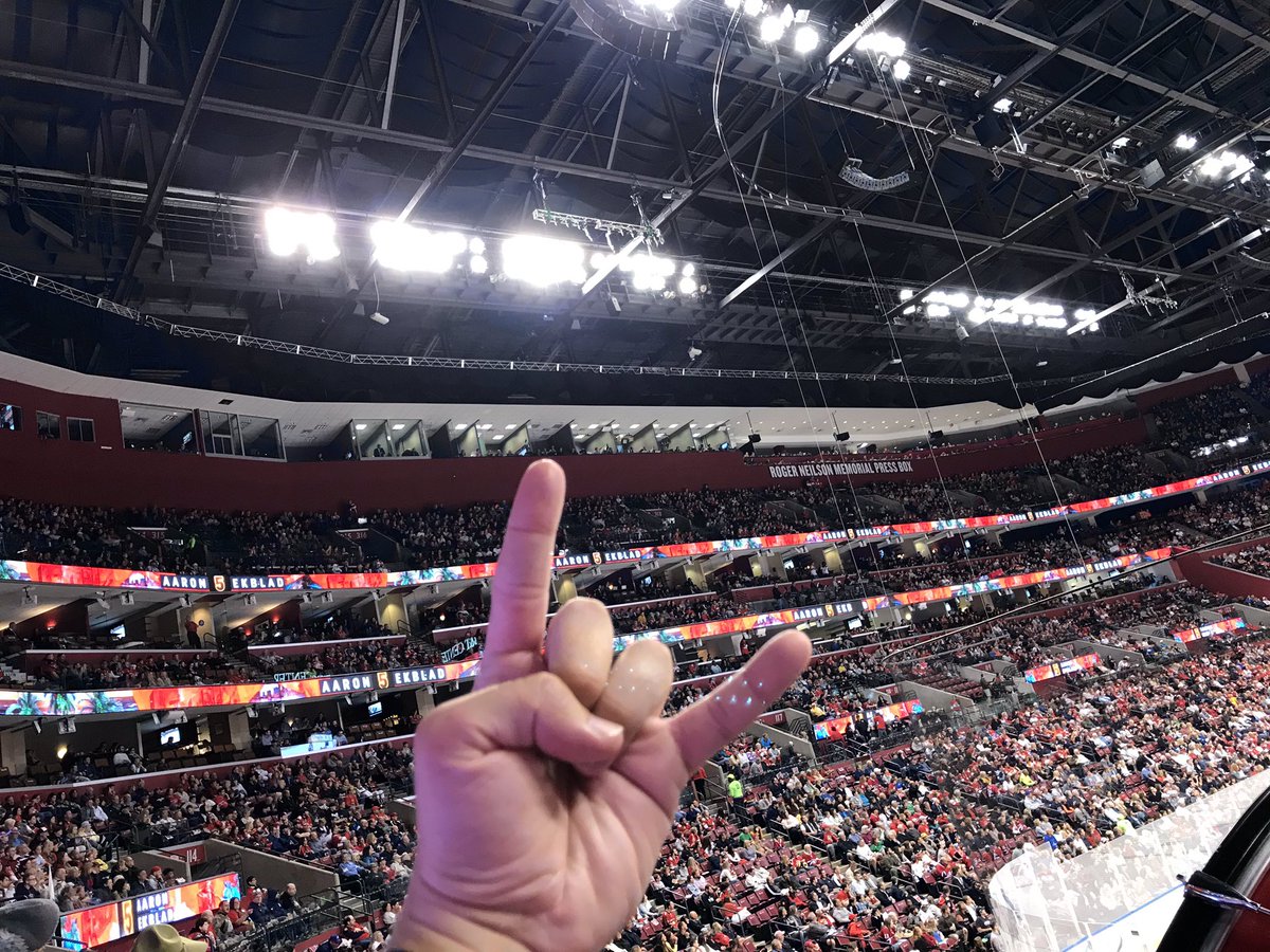 hawk954's tweet image. @DougPlagens @LindsayBHockey @JamesonCoop @AlexDonno @MannyVCB - Evening, Gents! Tuned in &amp;amp; checking in from Section 108 aka the @KoffeeKult Crazy Cats Section for The #WorldFamousTwitterSegment coming up in a bit! #ThankYouLu