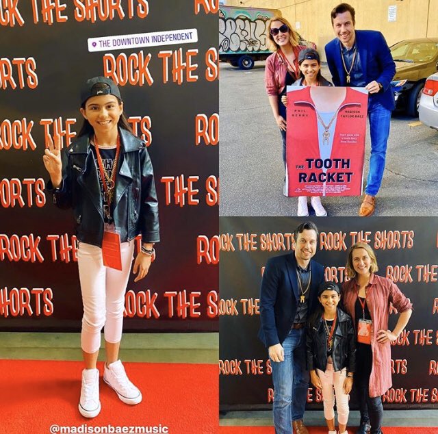 RealPhilBerry's tweet photo. So great to attend #RockTheShorts festival and get #MadisonTaylorBaez and @KarisaBruin back together again for the first time since shooting the #TheToothRacket! The audience loved it yet again! https://t.co/gsgVWIRmPL