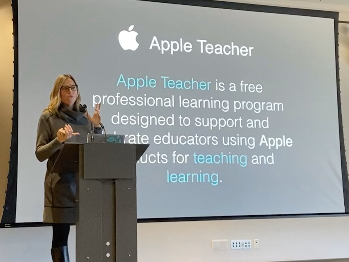 MrsGeekChic's tweet photo. Had a blast hosting and presenting on #greenscreen today for our #ADEinTO Transforming your Classroom with iPad conference. So refreshing to get to hang out with so many amazing people! Thanks to everyone who joined us 🤗 #EveryoneCanCreate #OntEd @AppleEDU https://t.co/7wIzGzurUD