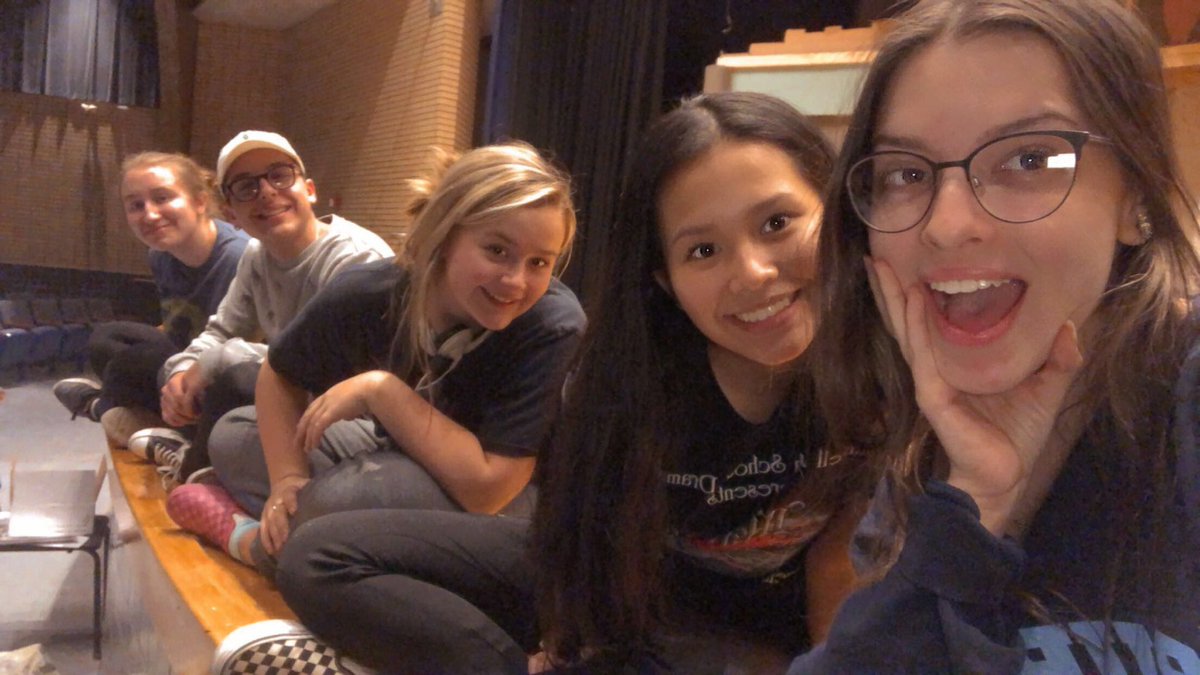 burrellhsdrama's tweet photo. Survived Tech Day!!! Make sure you come see the show, March 12-14!!! You won’t wanna miss this #funnything https://t.co/nHxtDa2Ysb