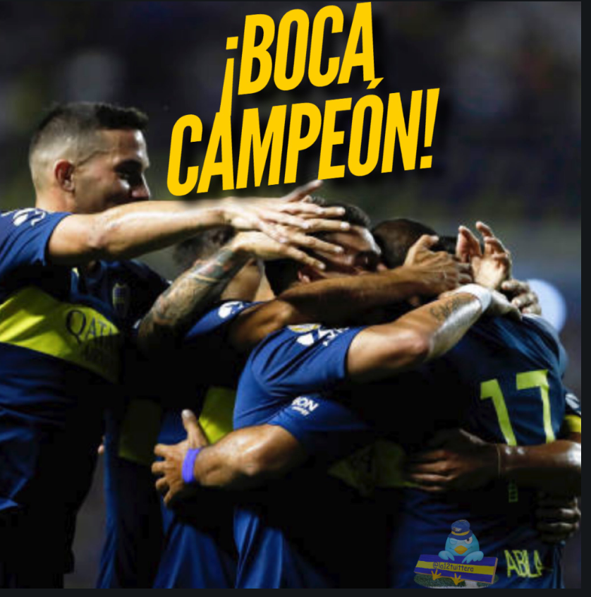 la12tuittera's tweet photo. 💙💛💙BOCA
CAMPEONNNNNNN💙💛💙 https://t.co/VDepDbq45K
