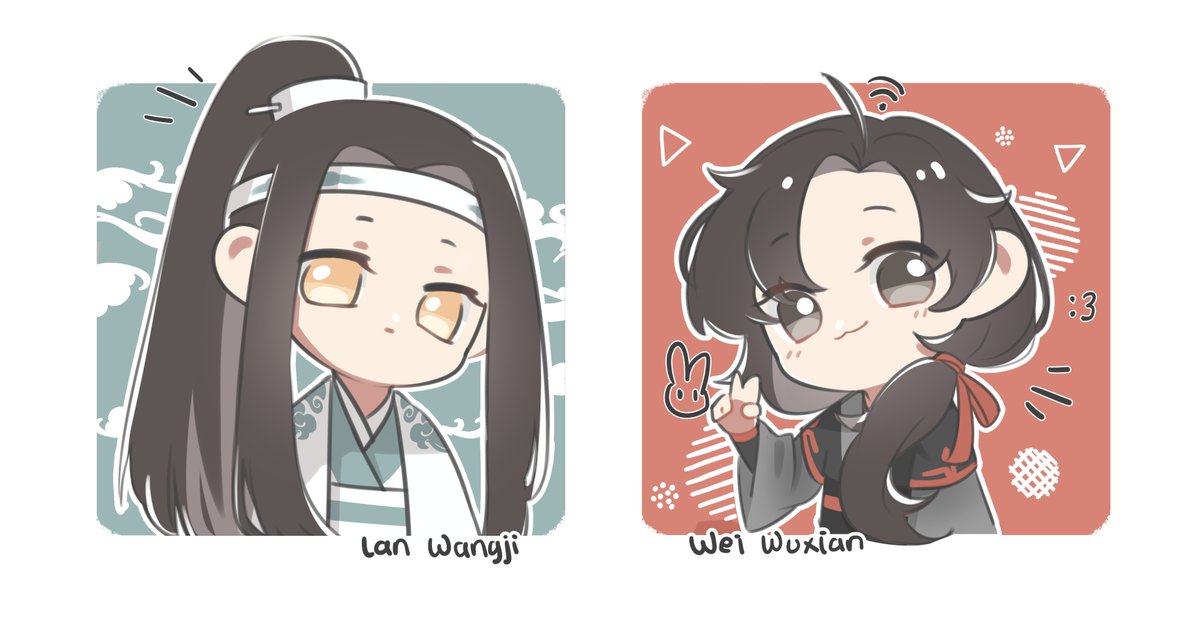 MXTX's couple with different hairstyle?

/whisper/ wei ying with dead mother hairstyle 