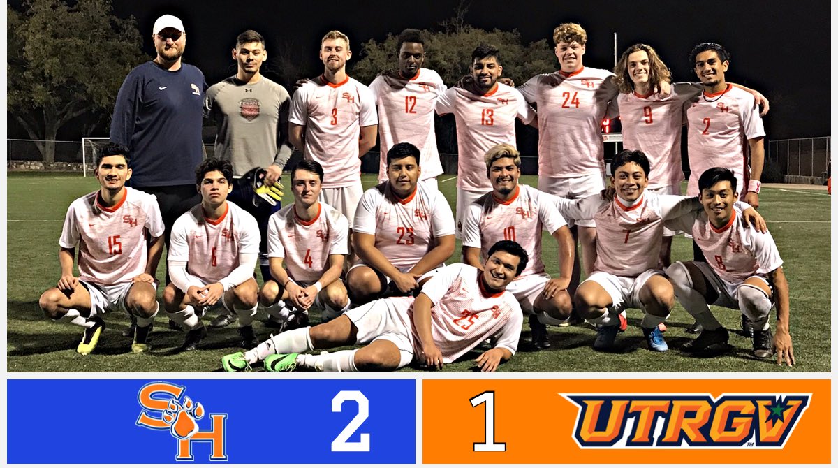 SHSU_MEN_SOCCER's tweet photo. SHSU wins 2-1 over UTRGV! ⚽️ https://t.co/Zr0DDxqC72