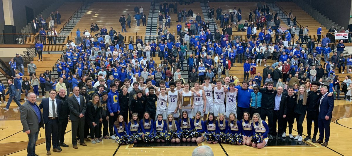 carmelathletics's tweet image. Sectional Champions! 6 in a row! Carmel vs New Haven in the Regional next Saturday at Logansport at 12 pm. @CARMEL_BBALL