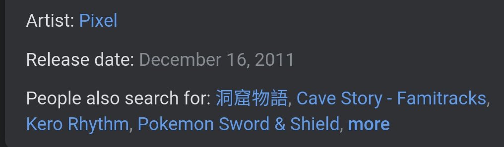 Cave Story+ Soundtrack — Daisuke "Pixel" AmayaOriginally released in 2004, but re-released as "+" in 2011. One of the original "indie" games. It's legacy might not be as remembered as things like Minecraft but it's music holds up as one of the best chiptune collections.