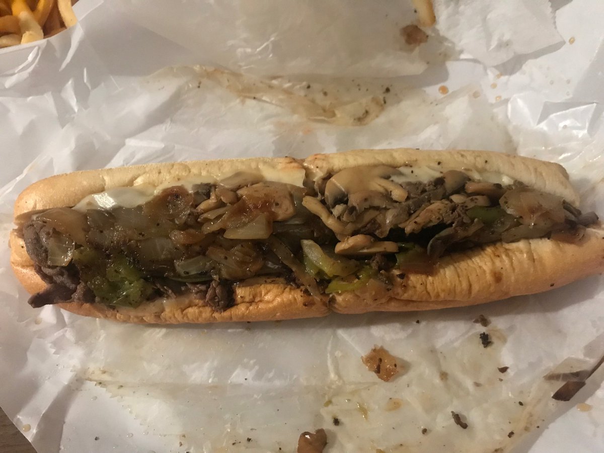 PettitCoach's tweet photo. What do you do after your soccer team wins the first two games at the fc europa turf cup soccer tournament in Philadelphia?? Why get a cheesesteak of course!!! #enjoyeverybite https://t.co/mVi3BL3CEx