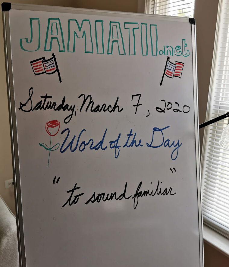 jamiatiinet's tweet photo. #WordOfTheDay: to "sound familiar" (v) said about a name or idea that the speaker recognizes without knowing from where. 

Can you use this phrase in a sentence? Write your sentence in the comments, and Mr. Roddey will correct it.

#English #انجليزي #AmericanTeacher #TOEFL #IELTS https://t.co/cofg4KJ7Ea