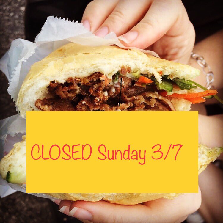 We will be closed this weekend (3/7) due to the coronavirus scare. We hope to be back in business as soon as things calm. We'll keep you posted. Please stay safe.