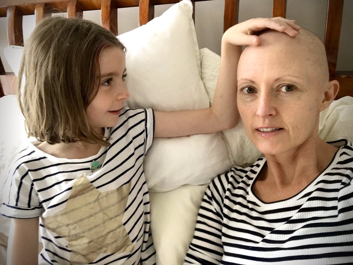 Every day, at some point, she reaches over, rubs my head and tells me she loves my hair. She has no idea how much it helps to know she’s in my corner.

Happy International Women’s Day.

#IWD2020 #IWD #womenbackingwomen #chemo