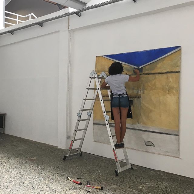 inky_brushes's tweet photo. A #wip pic from my summer residency at PADA in Barreiro, Lisbon. A great opportunity to focus on a one’s practice amongst other artists in an inspirational environment. There is an open call for this summer’s residencies atm so if you are interested get in touch with padastu https://t.co/JPb2k9Qsqq