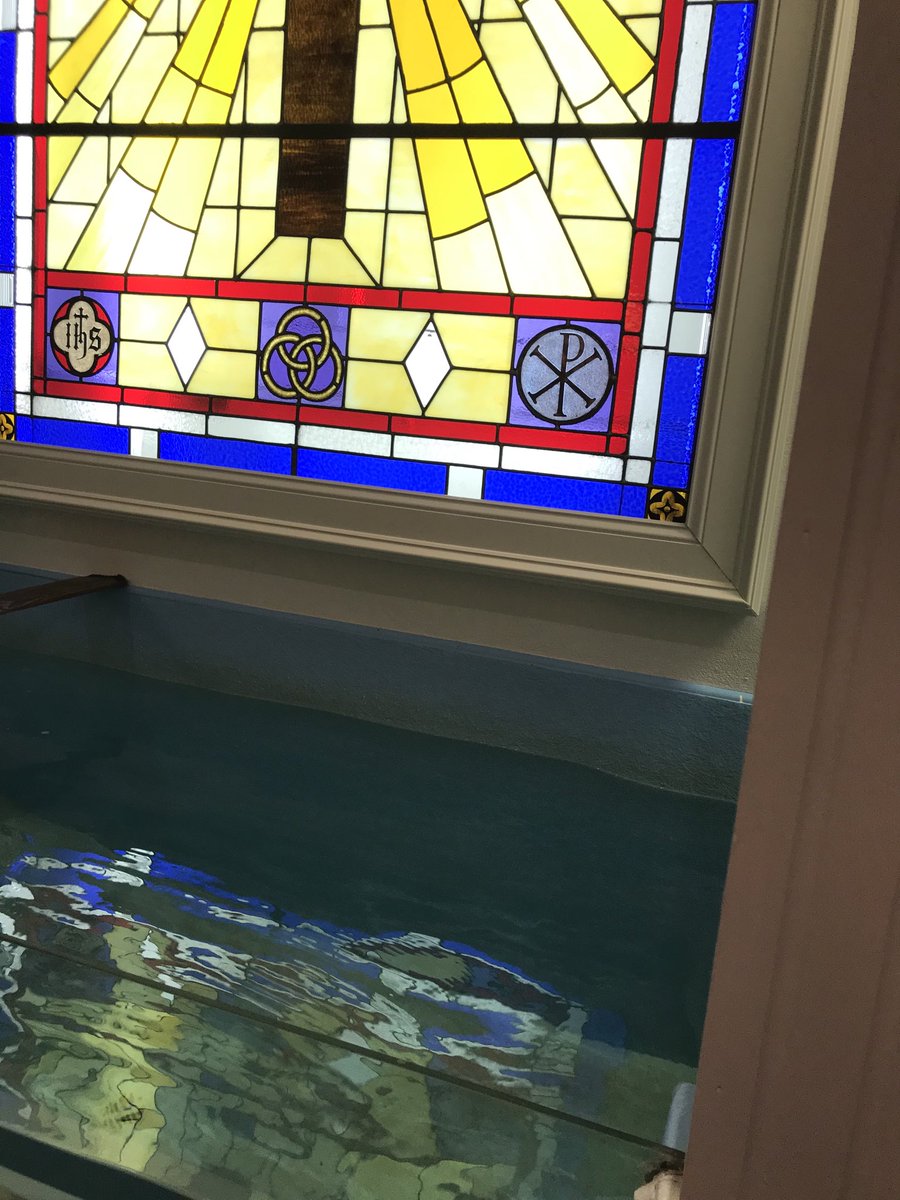 BroBespy's tweet photo. Getting Baptistry ready for the am. Third week in a row baptizing! #highwaterbill #SpringForward https://t.co/3sEf1GYRmD