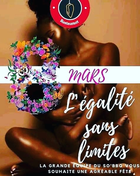 sobarbecue's tweet photo. Le Restaurant SO BBQ situé à Bonapriso rue Batibois vous invite ce dimanche dès 12h dans son cadre Chic et Cosy pour rayonner ces instants de réflexions et de communions entre #Femmes
📞 693783565  -  655114522
#8Mars
#WomenDay
#CelebronsLaFemme
#SOBBQ https://t.co/XJpfjzjMJ8