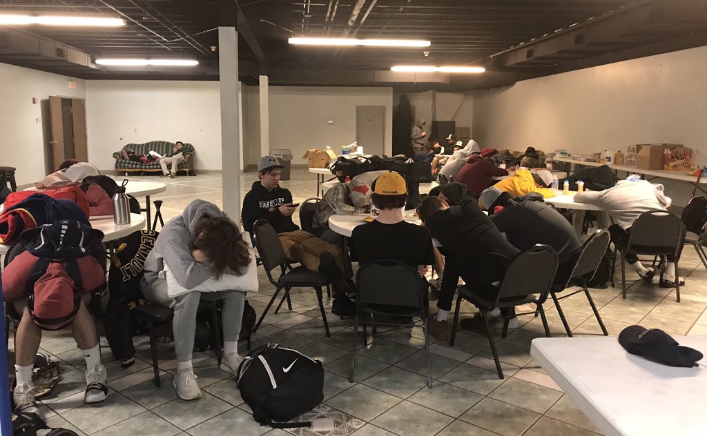 BBCoachWright's tweet photo. @Coach_Albright And after eating, meetings, baseball, eating, free time, eating, singing and eating this is what the end looks like. https://t.co/nTciel0q4a