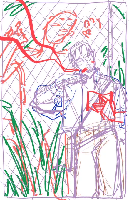 i know i showed this one before but i went back n found the the first og sketch and it made me laugh idk what was i thinking so!!! here's a start > finish 4 y'all 