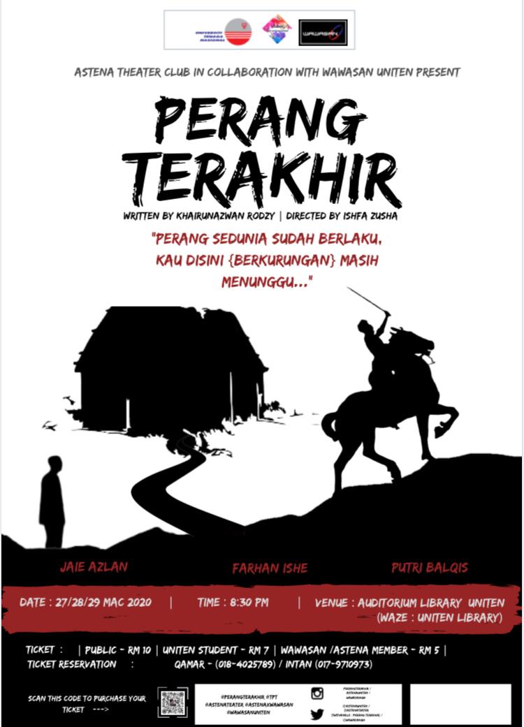 AstenaTeater's tweet photo. Grab your tickets now before it's sold out!!!!😱😱

Press this link to get it now!!👇👇
https://t.co/d0dE9EZEjm

#perangterakhir #TPT #astenateater #wawasanuniten #astenaxwawasan https://t.co/gA2XTg90vI