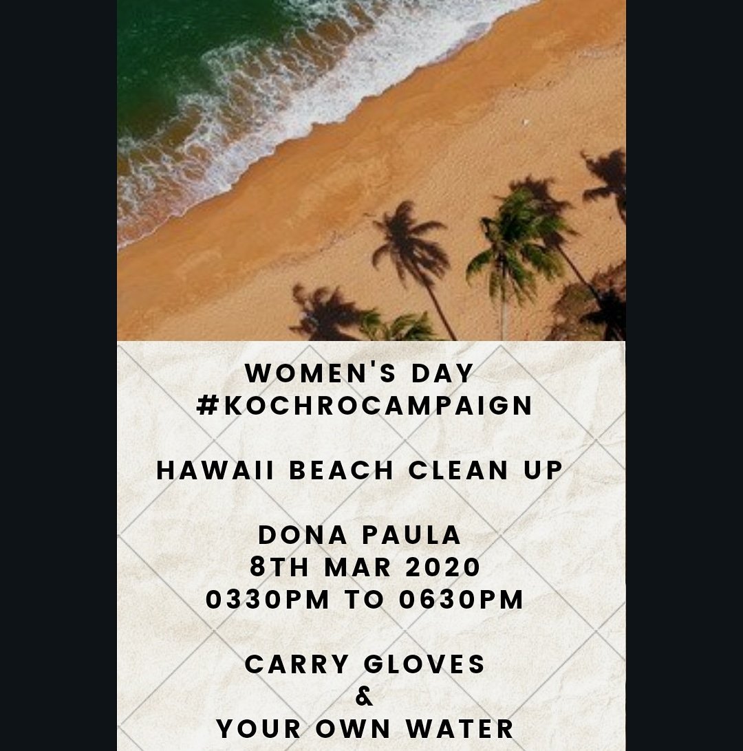 It's today at 330pm , Sunday #cleangoa
#KOCHROCAMPAIGN today at Hawaii Beach, Dona  Paula.
#ROSTOGOA 
#bethechange #makethechange #cleangoa #keepgoaclean #beachcleaning #forestcleaning #roadsidecleanup  #naturedestroyed #humantrash #peopledeservebetter 
@DrPramodPSawant