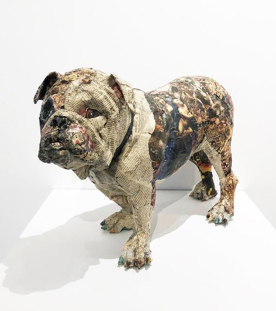 Will Kurtz! Also usually at Art On Paper (find the Bassett Hound if you get a chance to go this year) and I'm a fan of anyone who makes elaborate paper sculptures of dogs, so here are some of those dogs. (I'm not gonna post serious art all the time, sorry.)