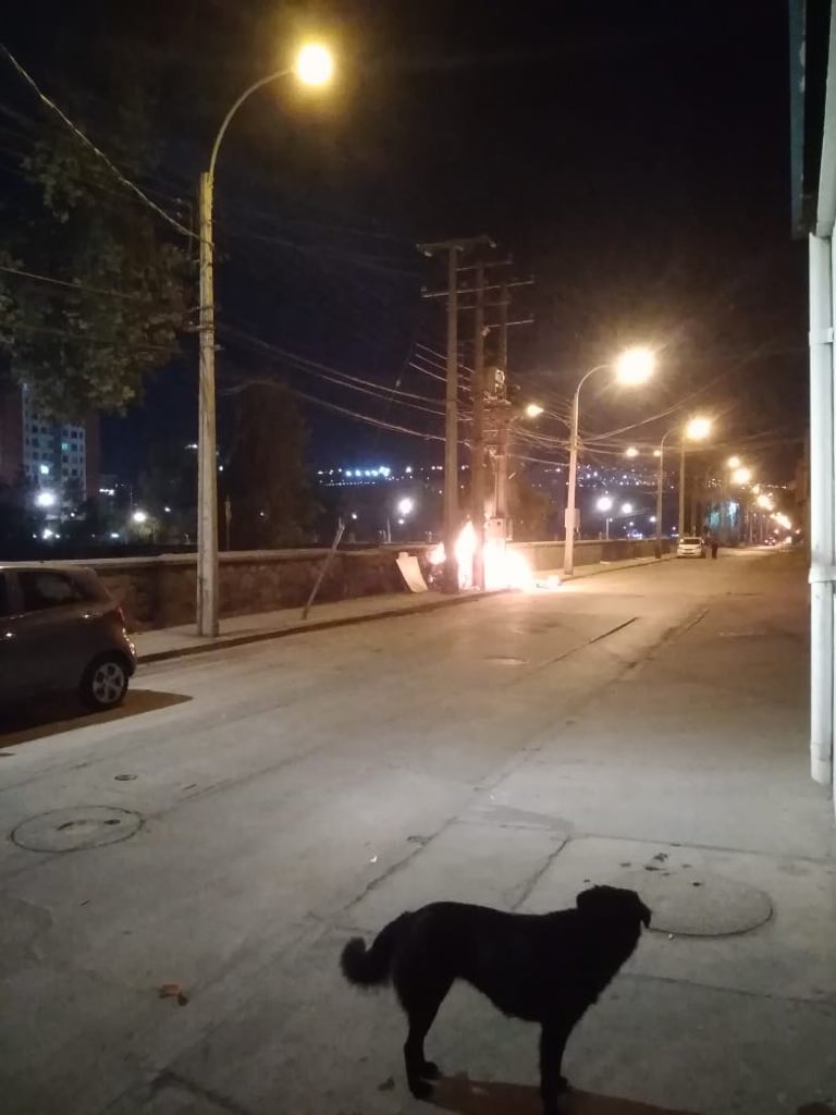 comerciopop's tweet photo. Incendio en Calle La Marina casi Puente Quillota, peligro en cables eléctricos se llama a @bomberosvina y @Carabdechile aún no responden.  Precaución @sitiodelsuceso @radio_festival @emergenciasvina https://t.co/bsa1xoNnFF