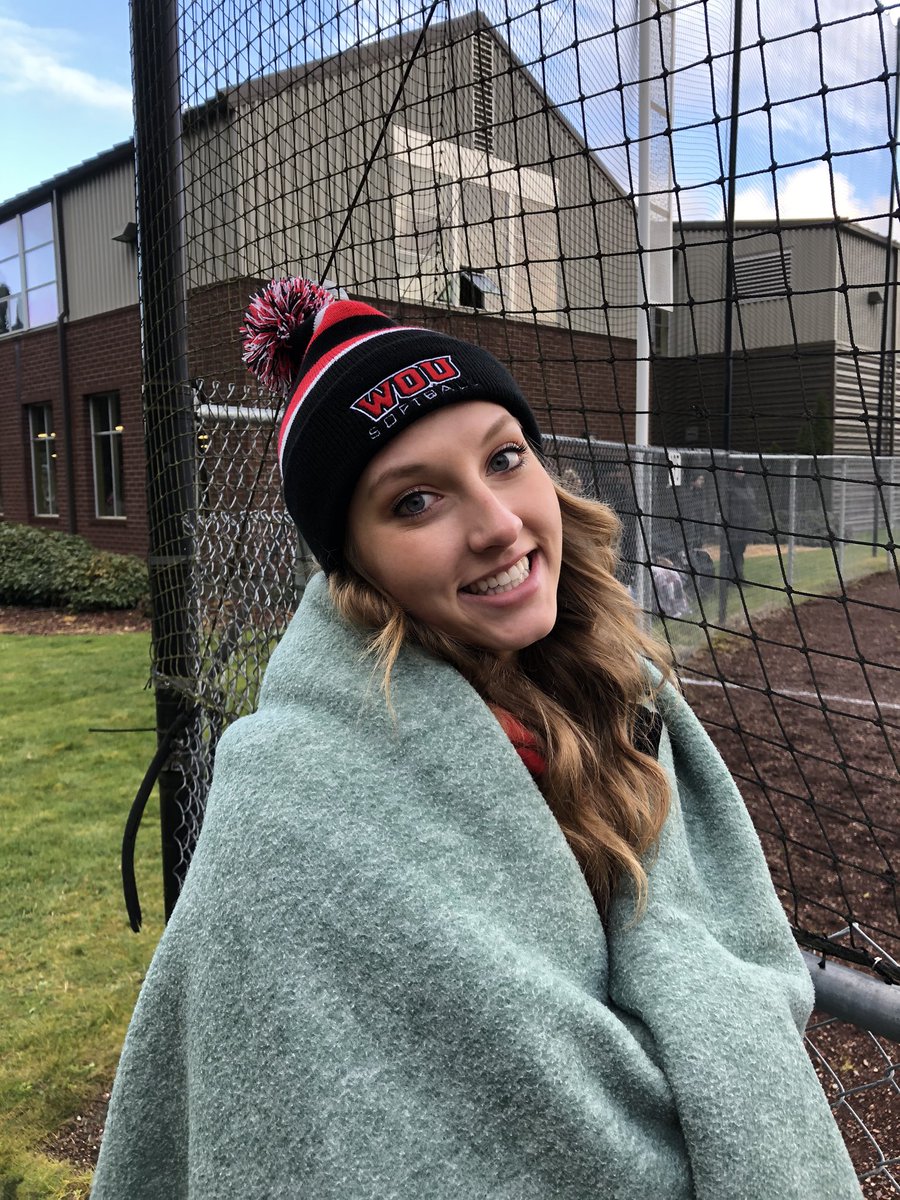 KTiedeman_2020's tweet photo. Chilly for the season opener. Rain delay in the middle and tied up through ten innings.  We lost in the end but I love a team that can battle and the Wolves can battle! #gowolves https://t.co/LrooF7FJoL
