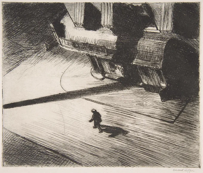 Etchings by Edward Hopper. 