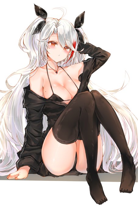 プリンツ・オイゲン #プリンツ・オイゲン #プリンツ・オイゲン(アズールレーン) #極上の乳 #魅惑の谷間 #魅惑のふともも #ニーソ #巨乳 #剥ぎ取りたいブラ #私服 #アズールレーン  